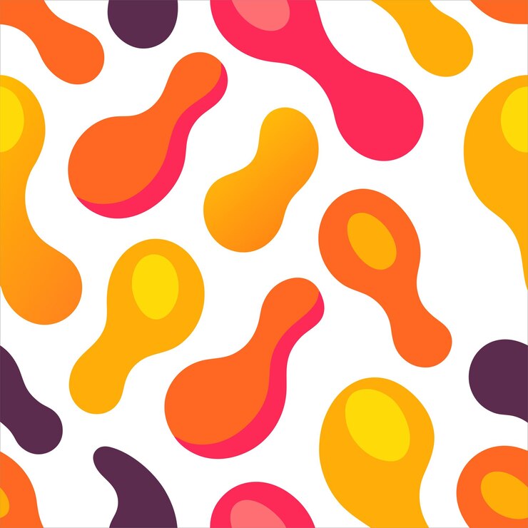 Vector irregular seamless handdrawn pattern vector design