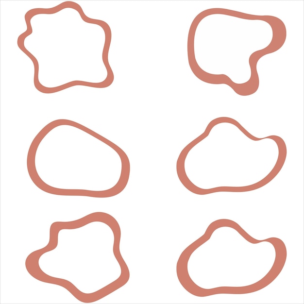 Vector irregular shapes