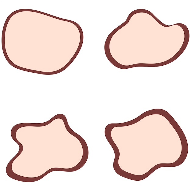 Vector irregular shapes