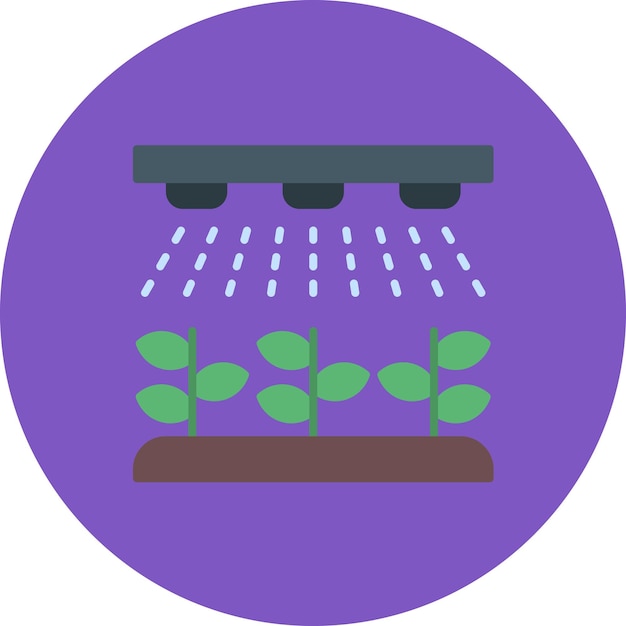 Vector irrigation flat illustration