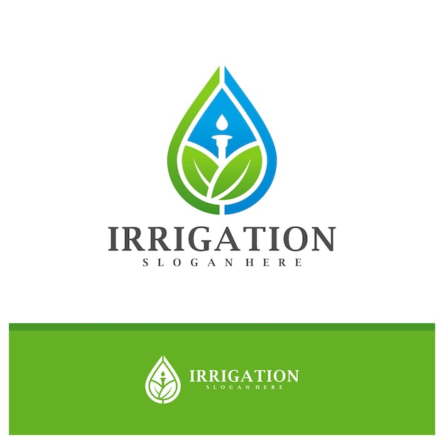 Irrigation logo design vector Creative Irrigation logo concepts template illustration