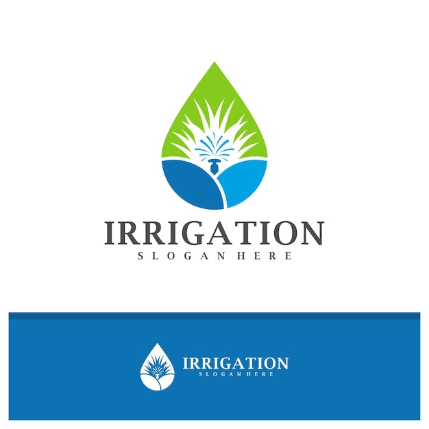 Irrigation logo design vector Creative Irrigation logo concepts template illustration