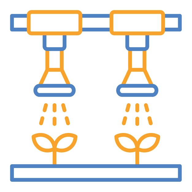 벡터 관개 시스템 아이콘