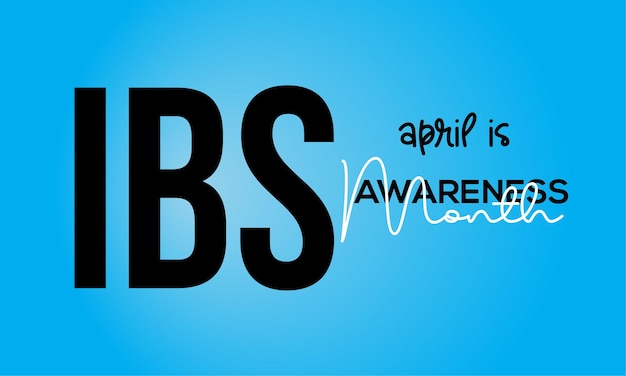 Vector irritable bowel syndrome ibs awareness month health banner card poster background