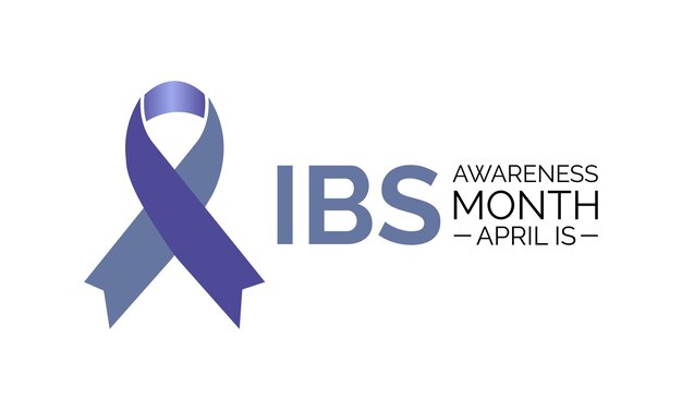 과민성 대장 증후군 IBS 인식의 달 건강 배너 카드 포스터 배경xA