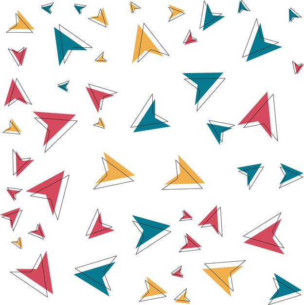 Vector irrregular geometric shape pattern