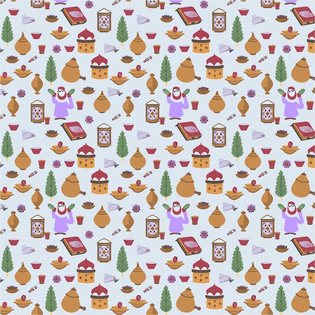 islamic abstract eid seamless pattern for eid al uzha or ramadan