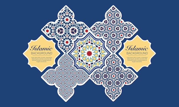 Vector islamic arabesque design