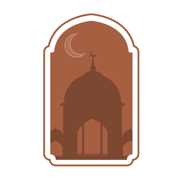 イスラムアラビア語のアーチの窓とドアの幾何学的なレーザー切断テンプレート伝統的なデザインと文化