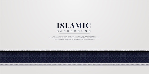 Islamic arabic elegant luxury background with islamic pattern