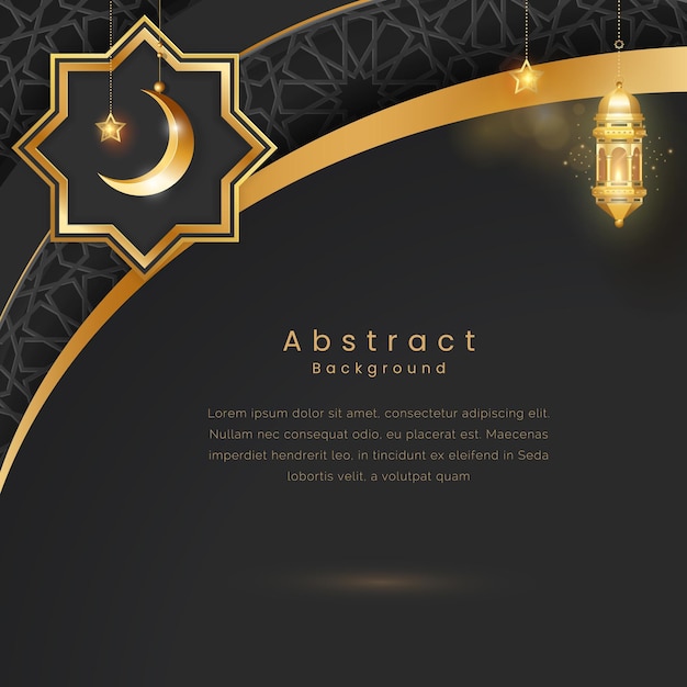 Islamic Arabic Luxury Background with Geometric pattern