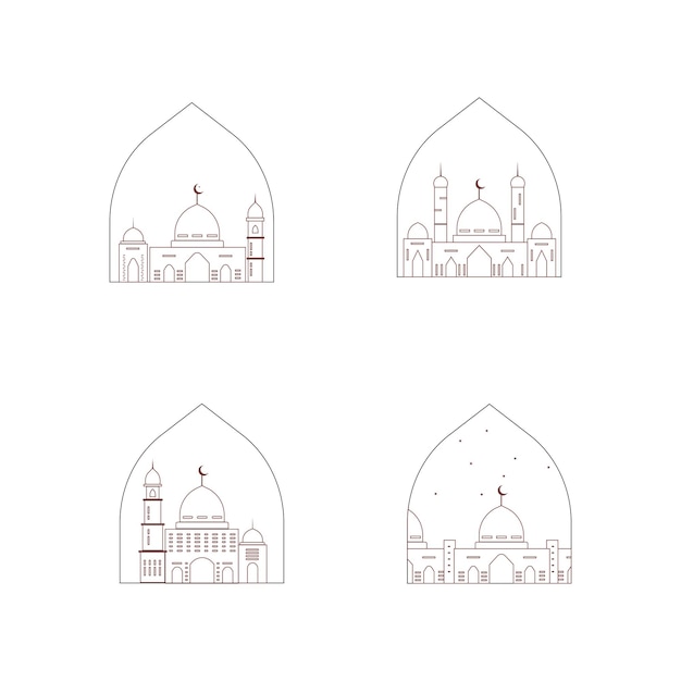 Vector islamic architecture