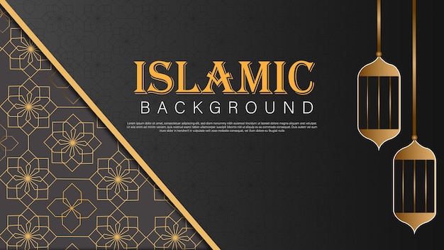 Islamic background arabic pattern vector graphic design