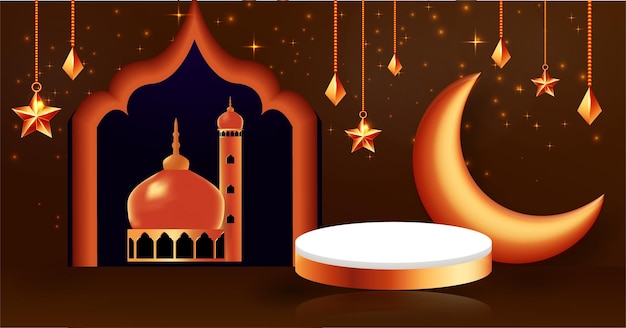 Islamic background design and element lantern pattern islamic graphics