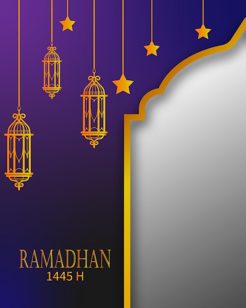 Вектор Исламский дизайн фона для рамадана карим векторный шаблон