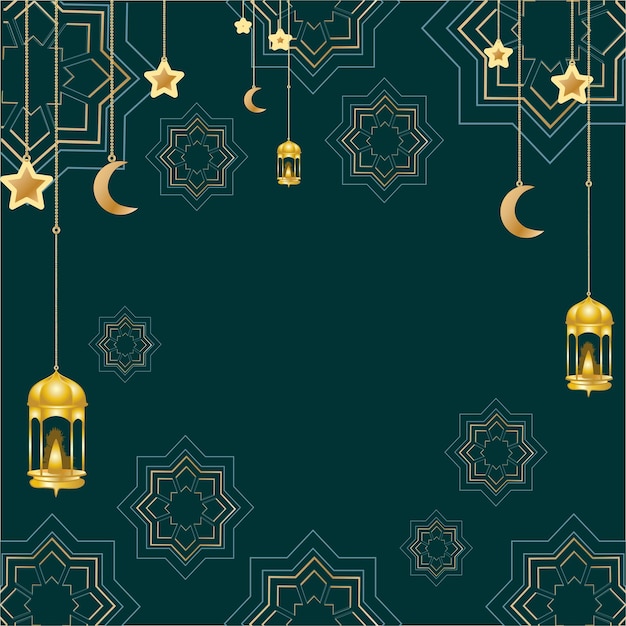 ベクトル ラマダン・カリームのイスラム教の背景デザイン