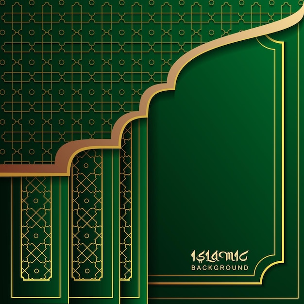 Islamic background design template good use for banner card posters and more