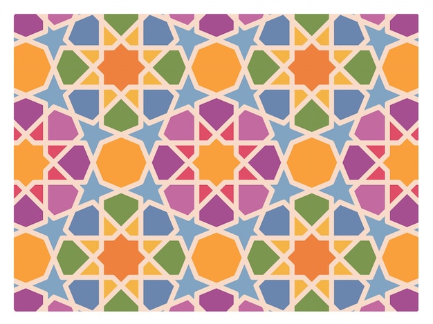 Islamic background. Mosaic pattern.