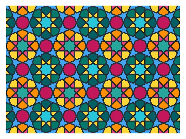 Islamic background. Mosaic pattern.