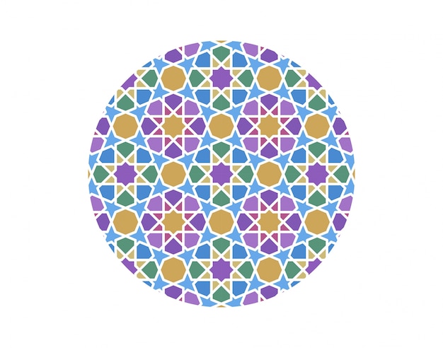 Исламский фон. Мозаичный рисунок.