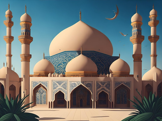 Islamic background for a mosque