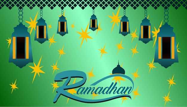 Islamic background ramadan design vector