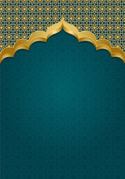 Вектор Исламский фон с арабским рисунком арабская обложка книги рамаданский фон