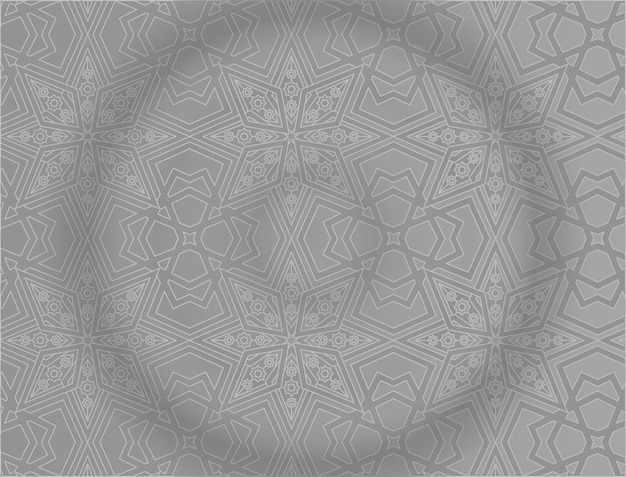 Islamic background with gray pattern
