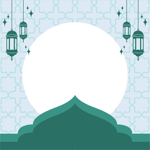이슬람 배너 Eid Al Adha 소셜 미디어 게시물 템플릿