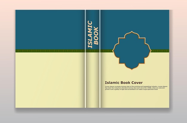 Copertina di libro islamica ornamenti in stile arabo sfondo