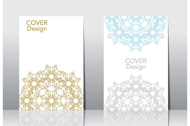 Vector islamic book cover. decorative vintage frame or arabic border cover design. traditional ornament.