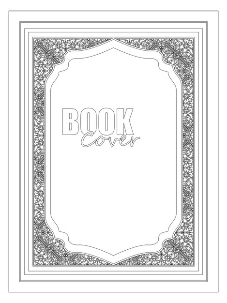 Vettore libro islamico cover design cornice vettoriale.