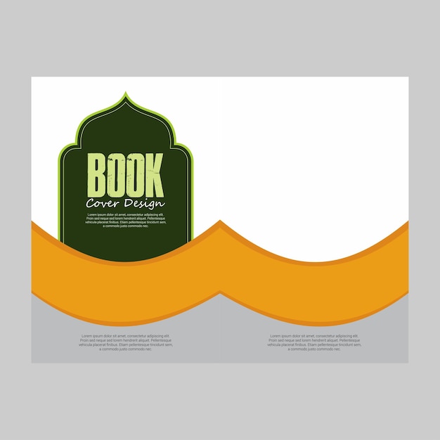 Vector islamic book cover design