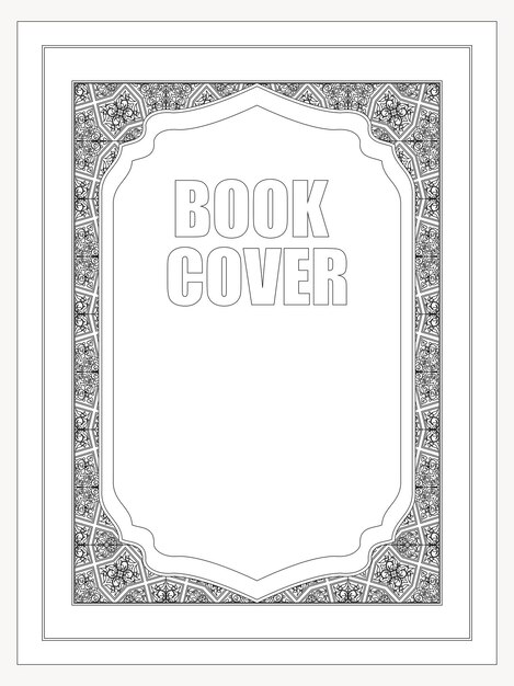 Vector islamic book cover design.