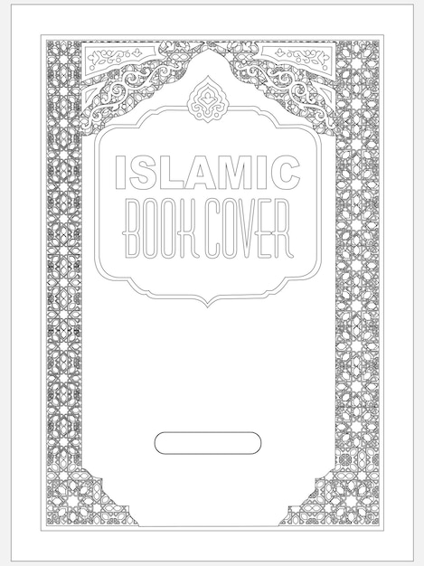 Islamic book cover design.