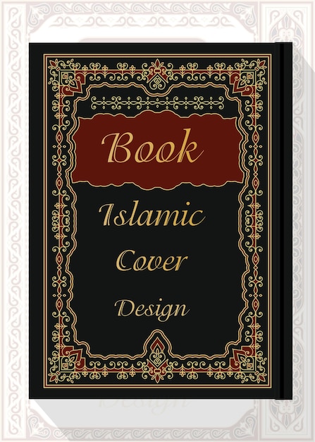 ベクトル イスラム教の書籍の表紙デザイン