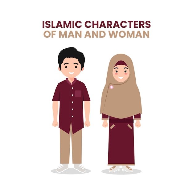 Исламские персонажи мужчины и женщины_01