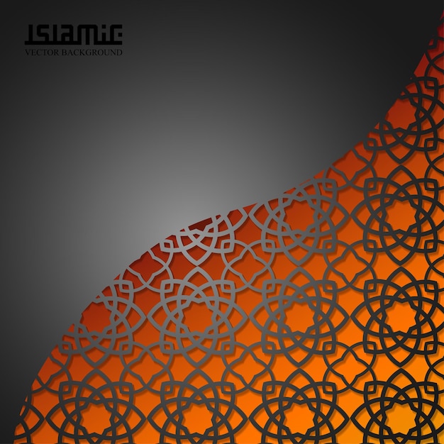 islamic dark background, islamic ornament vector illustration