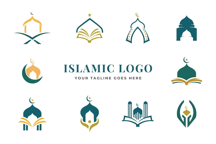 Vector islamic design logo vector template