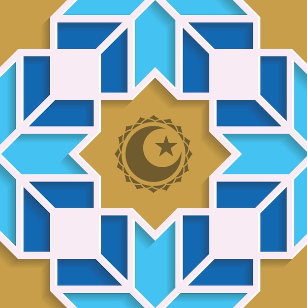 Vector islamic design pattern vactor illustration