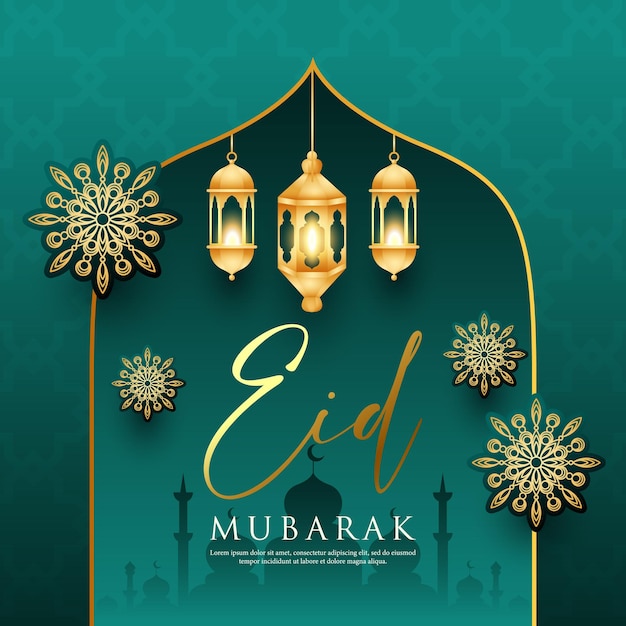 islamic eid aladha celebration design islamic background