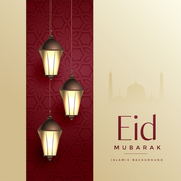 Islamic eid festival design creativo