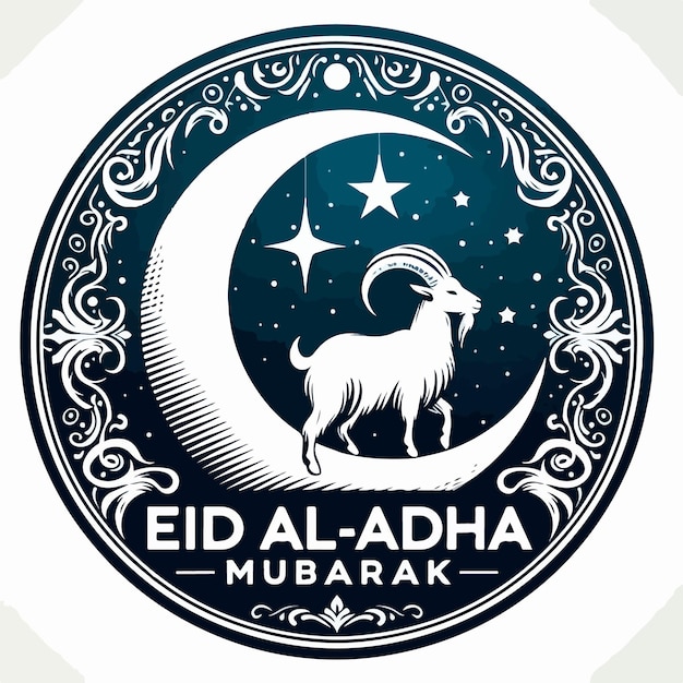 Vector islamic festival eid aladha mubarak celebration vector illustration of religious muslim festival