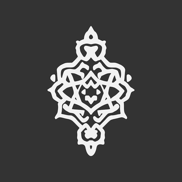 Geometria islamica mandala astratta elemento decorativo etnico