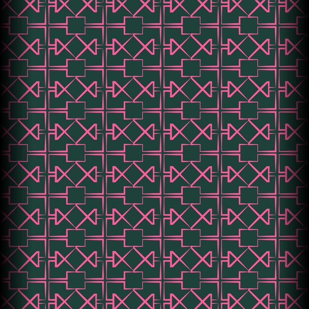 Islamic geometric pattern hand drawn effect