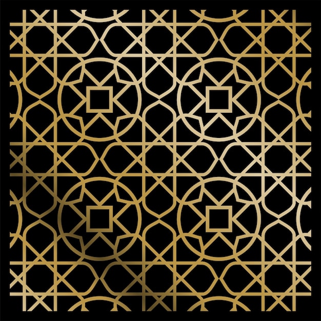 Islamic golden pattern ornate