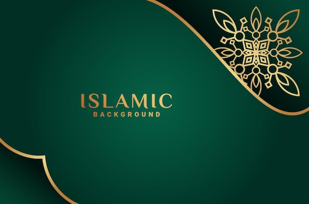 Исламский градиентный орнамент роскошный фон