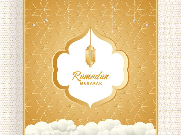 Vector islamic holiday banner poster vector illustration night background with mosque ramadan kareem