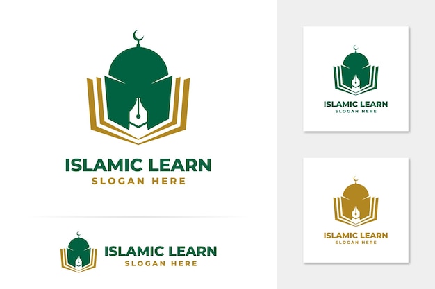 Islamic learning logo vector