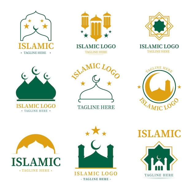 Islamic logo collection in two colors